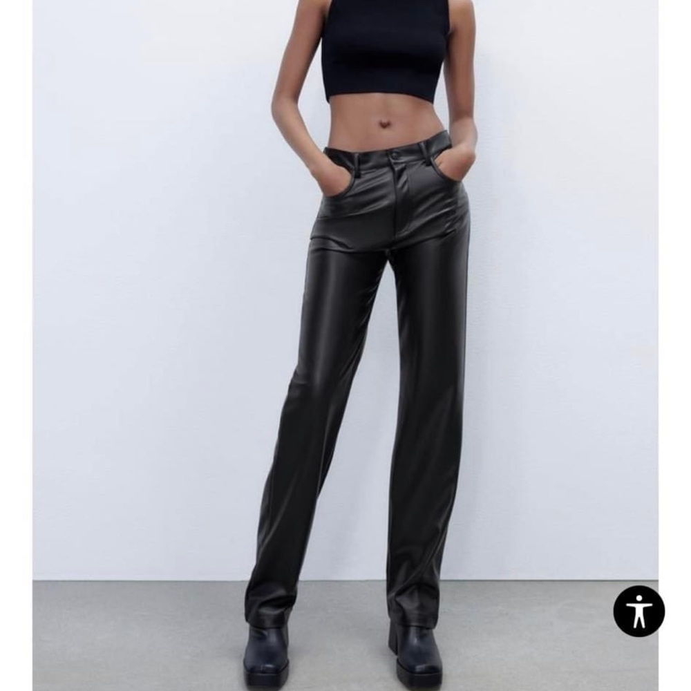 ZARA leather pants